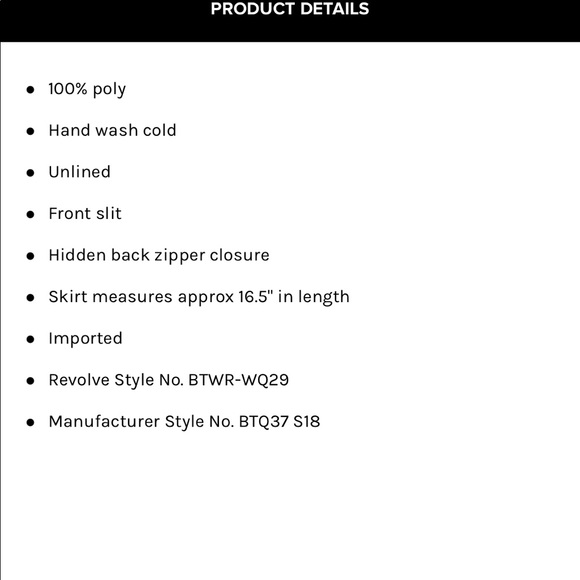 superdown Black Mini Skirt - Picture 3 of 5